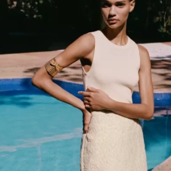 Zara dragonfly cuff jewelry gold with matching earrings dragonfly  NEW bracelet - Picture 3 of 4